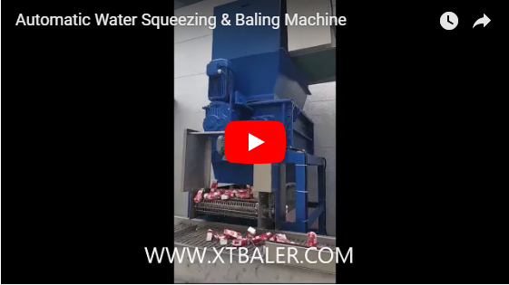 Automatic Water Squeezing & Baling Machine