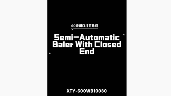 Semi-Automaitc Baler With Closed End