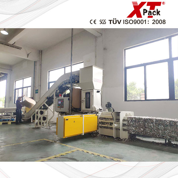 Full Automatic Balers with Cyclone for Carton Packaging Plant