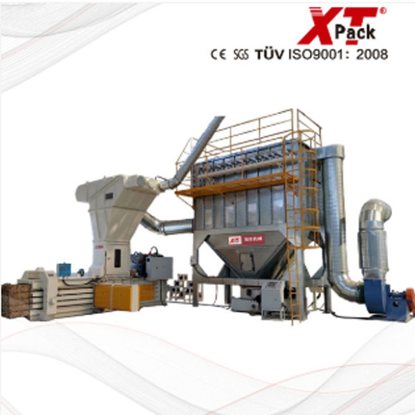 XTY-400W7575-20 Small-sized Full Automatic Balers with Cyclone for Packaging Plants