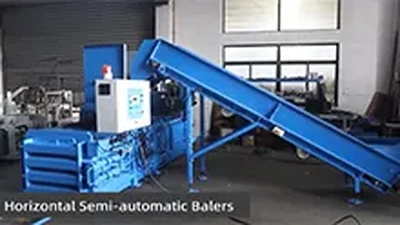 XTPACK Closed-End Semi-Automatic Baler for Paper, Bottles & Film