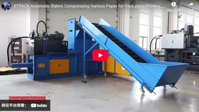 XTPACK Automatic Balers Compressing Various Paper for Packaging Printing Industry